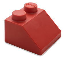 Load image into Gallery viewer, Zebrix XXL interlocking bricks sloping roof red | Large building blocks as a set
