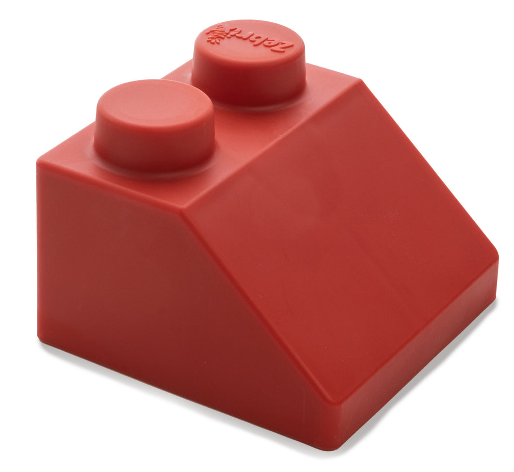 Zebrix XXL interlocking bricks sloping roof red | Large building blocks as a set
