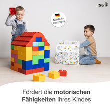 Load image into Gallery viewer, Zebrix XXL interlocking bricks sloping roof red | Large building blocks as a set
