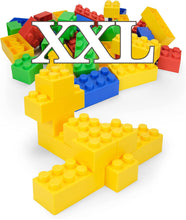 Load image into Gallery viewer, Zebrix XXL terminal blocks 4 main colors | red, yellow, blue, green | Large building blocks 25, 50, 100 or 200 bricks
