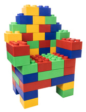 Load image into Gallery viewer, Zebrix XXL terminal blocks 4 main colors | red, yellow, blue, green | Large building blocks 25, 50, 100 or 200 bricks
